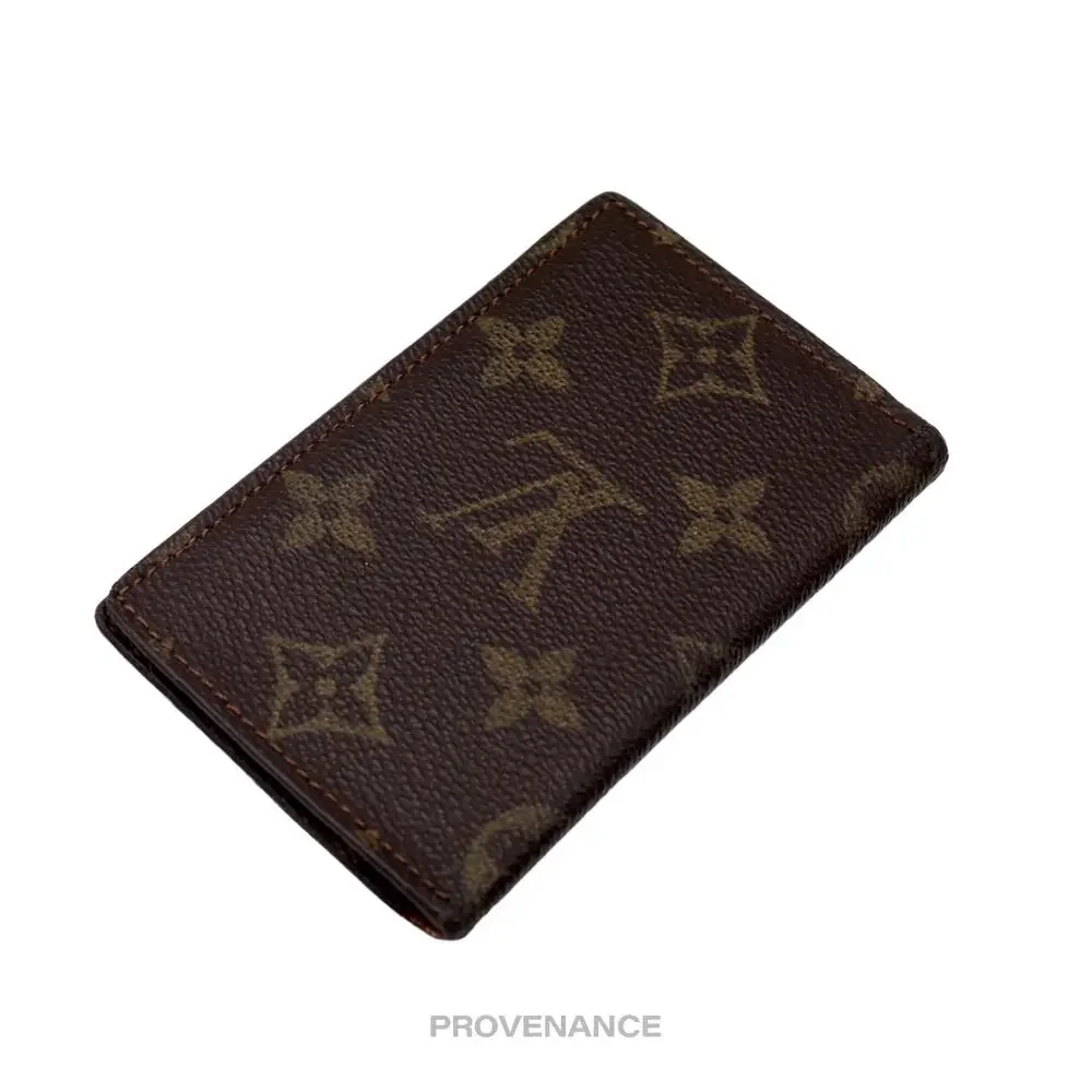 🔴 Louis Vuitton Pocket Organizer Card Wallet - Monogram Small 